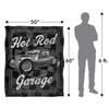 JQ Licensing James Piazza Garage Silky Hot Rod Supersoft Blanket