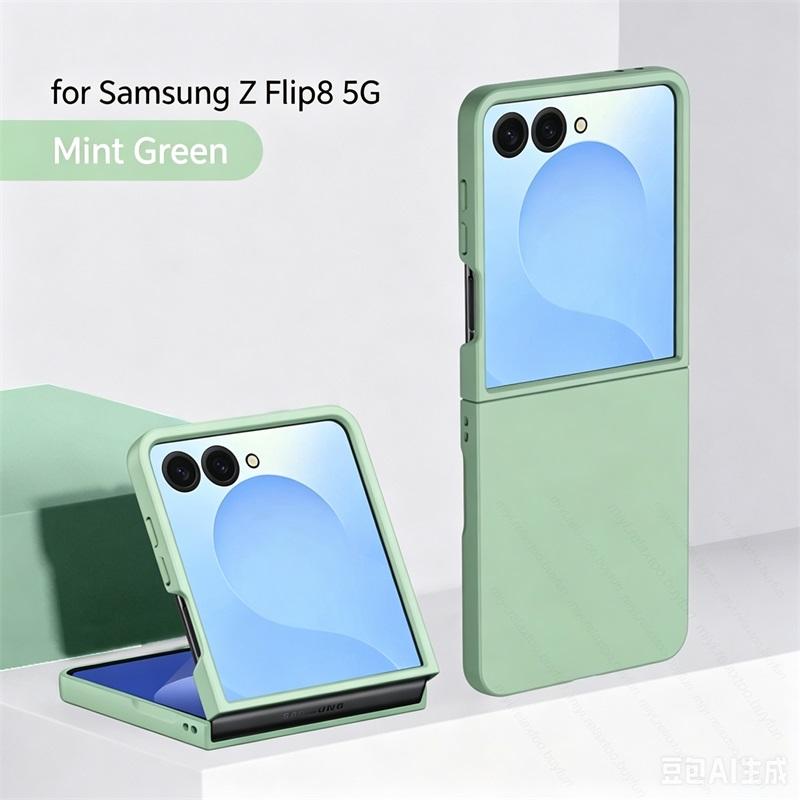 Kleurrijke Huidvriendelijke Case voor Samsung Z Flip8 5G Ultra-Dun Opvouwbare Harde Plastic Beschermhoes op Galaxy ZFlip8 Flip 8 Z8 for Samsung Z Flip8