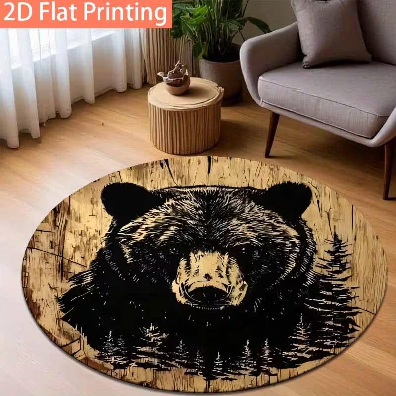 

Non-slip Round Rug with Crescent Moon Design Carpet for Entryway Living Room Bedroom Patio Garden Yard Decor Rug Home Decor 80cm