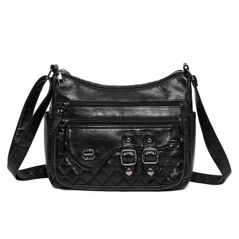 Damen neuer Trend Muttertasche lässige Hand Mode Tasche Schulter Umhängetasche kleine quadratische Tasche