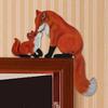 Safety Door Corner Hanging Ornaments Wooden Craft Animal Shape Statue  Home Decor