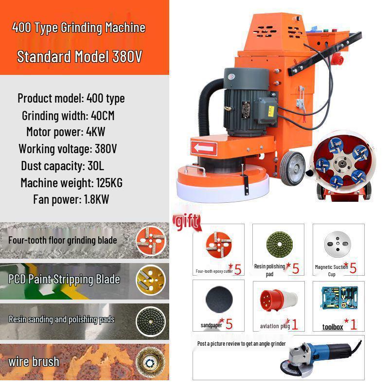 Shanghai Dust-Free Epoxy Floor Grinder: Concrete, Cement, Pavement, Paint Stripper, Terrazzo Polisher