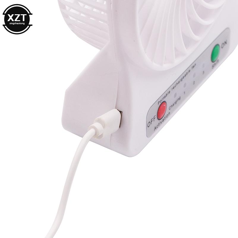 New Portable Rechargeable Led Light Fan Air Cooler Mini Desk Usb Fan Third Wind Usb Fan Cooling Handheld Mini Fan Hot Sale