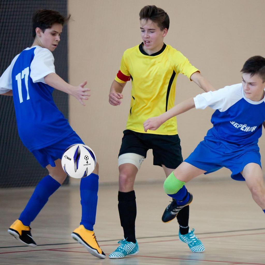JPHNAN Futsalová velikost pro a Základní škola Vnitřní TPU Vysoká Oficiální Velikost 4 Skvělá pro Nácvik Kontroly Míče a Fotbalový dovednostní míč, 4, Nízký Odskok,