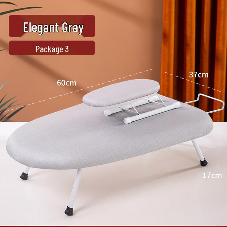 Compact Folding Desktop Ironing Board for Household Use