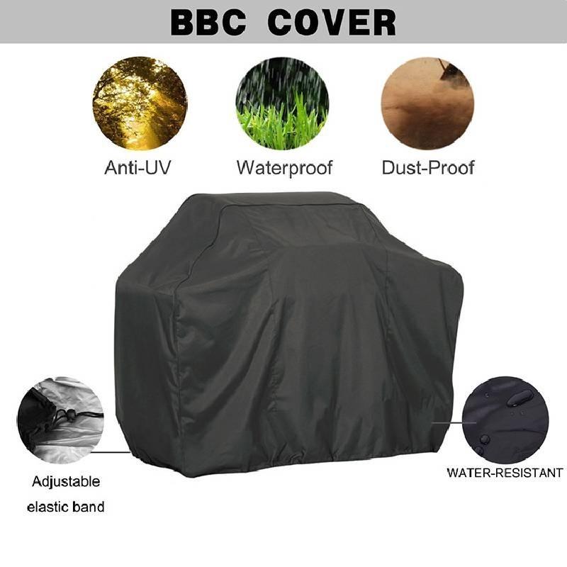 Durable Oxford Fabric Bbq Grill Cover Waterproof And Dustproof For Outdoor Gardens