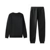 Li Ning Fashion Hoodless Pullover Round Neck Fleece Warm Long Sleeve Top Comfortable Long Pants Sweatshirt Set Men sets AWDVH05-1+AKLVC99-1