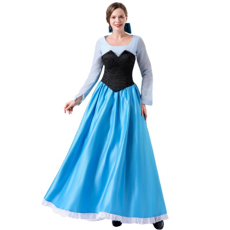 New Princess Dress Literary Cinderella Chest Skirt Halloween Costume Female