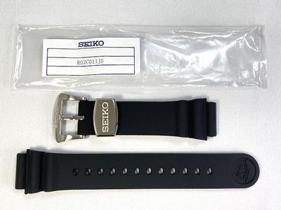 SEIKO R02C011J0 Prospex 20mm Silicone Rubber for Band, Black, SBDC053/6R15-03W0 Others