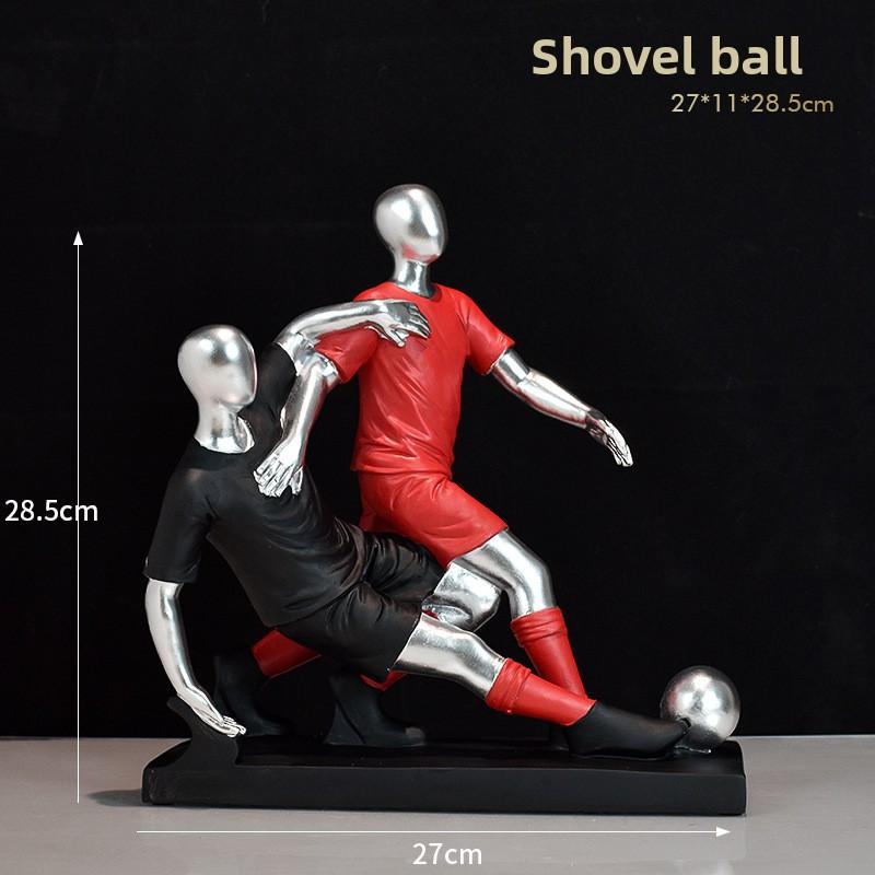 Simple and Luxurious Football Player Figurine Home TV Cabinet Wine Cabinet Office Study Bedroom Tabletop Decoration Item