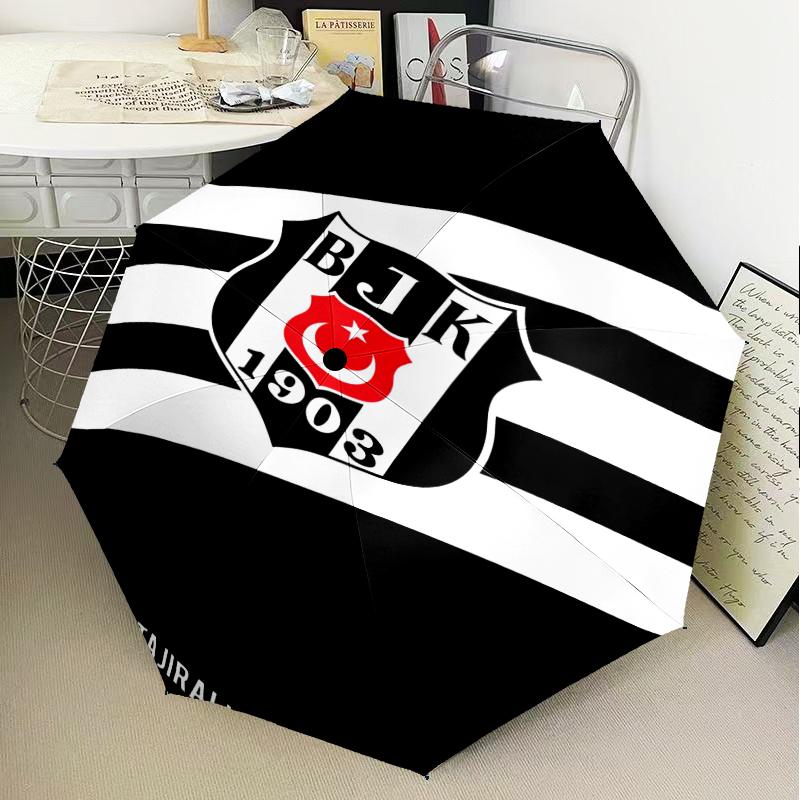 Besiktas Crest Legacy 1903 Umbrella Folding umbrella, automatic umbrella 8-Frame for Travel, camping Use Gift for Halloween Christmas
