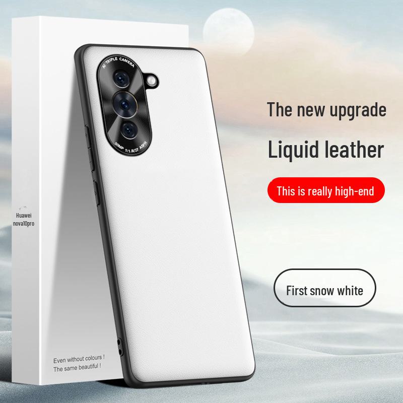 Защитный чехол из жидкой кожи для Huawei nova10pro, противоударный, цельный. Huawei nova 10 Pro