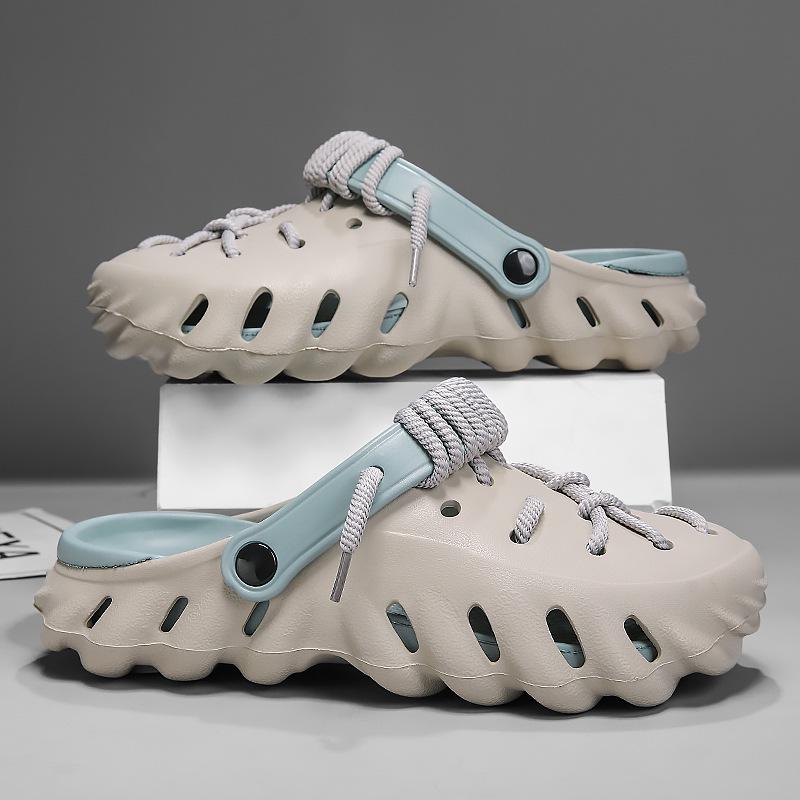 

Мужские летние нескользящие кокосовые сандалии - двойного назначения для занятий спортом на открытом воздухе и вождения, пляжные шлепанцы. 36-37