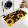 1 Stück Frühlings Sonnenblumenmuster Fußmatte Modern Küche Polyester Teppich Rutschfest Bunt Innen Teppich, Für Zuhause Badezimmer Schlafzimmer Wohnzimmer Dekor