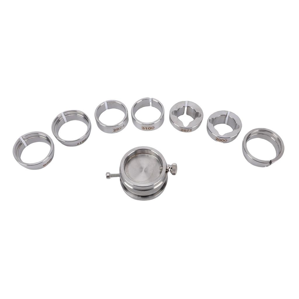 8pcs Watch Movement Fixing Kit Stainless Steel Watch Movement Base for Watchmaker Watch Repair Tool