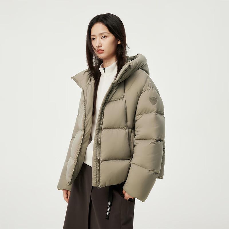 Tanbor Women's Short Hooded Puffer Down Jacket 530360D