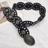 Y2k Women's Belt Vintage Dress Jeans Belt Trendy Oval Waist Belt  Streetwear