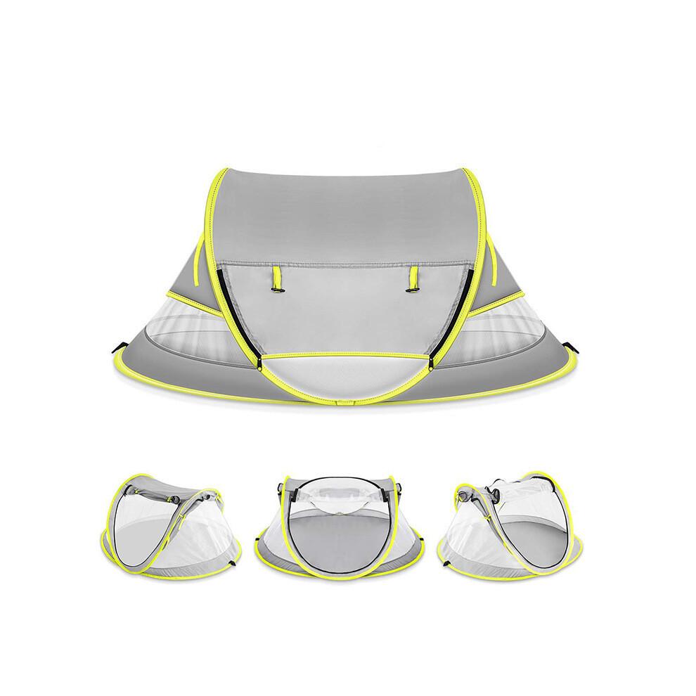 Travel Cot Pop up Travel Bed - Lightweight, Compact and Foldable - Unfolds in Just 2 Seconds - with Mosquito Net and Carry Bag
