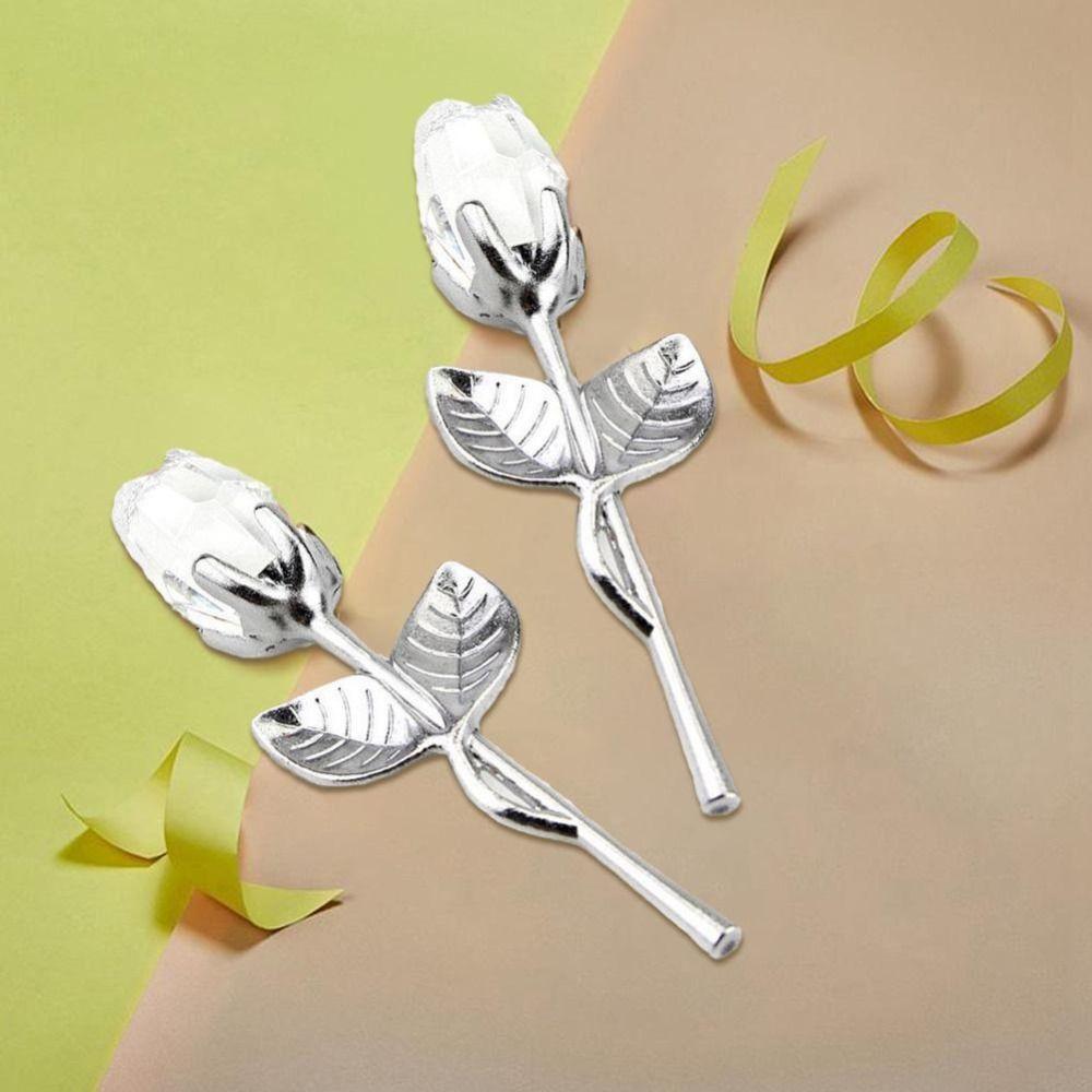 Party Valentines Day Gift Artificial Flower Imitation Flower Rose Artwork Crystal Rose Flower