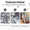 Animal series pearl painting cat diy handmade 5D highvalue hanging living room decoration painting