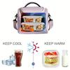 Thickened Picnic Bag PEVA Cooler Bag Portable Insulated Bag  Students