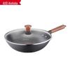 ASD 32cm Pánev Wok z jemné litiny bez povrchové úpravy