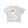260 GSM Double Yarn 32 Count 100% Cotton Bleach V2 Ichigo Print Unisex Heavy Cotton T Shirt