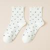 10 Pairs of Female Autumn Lovely Fungus Lace Small Polka Dot Tube Socks