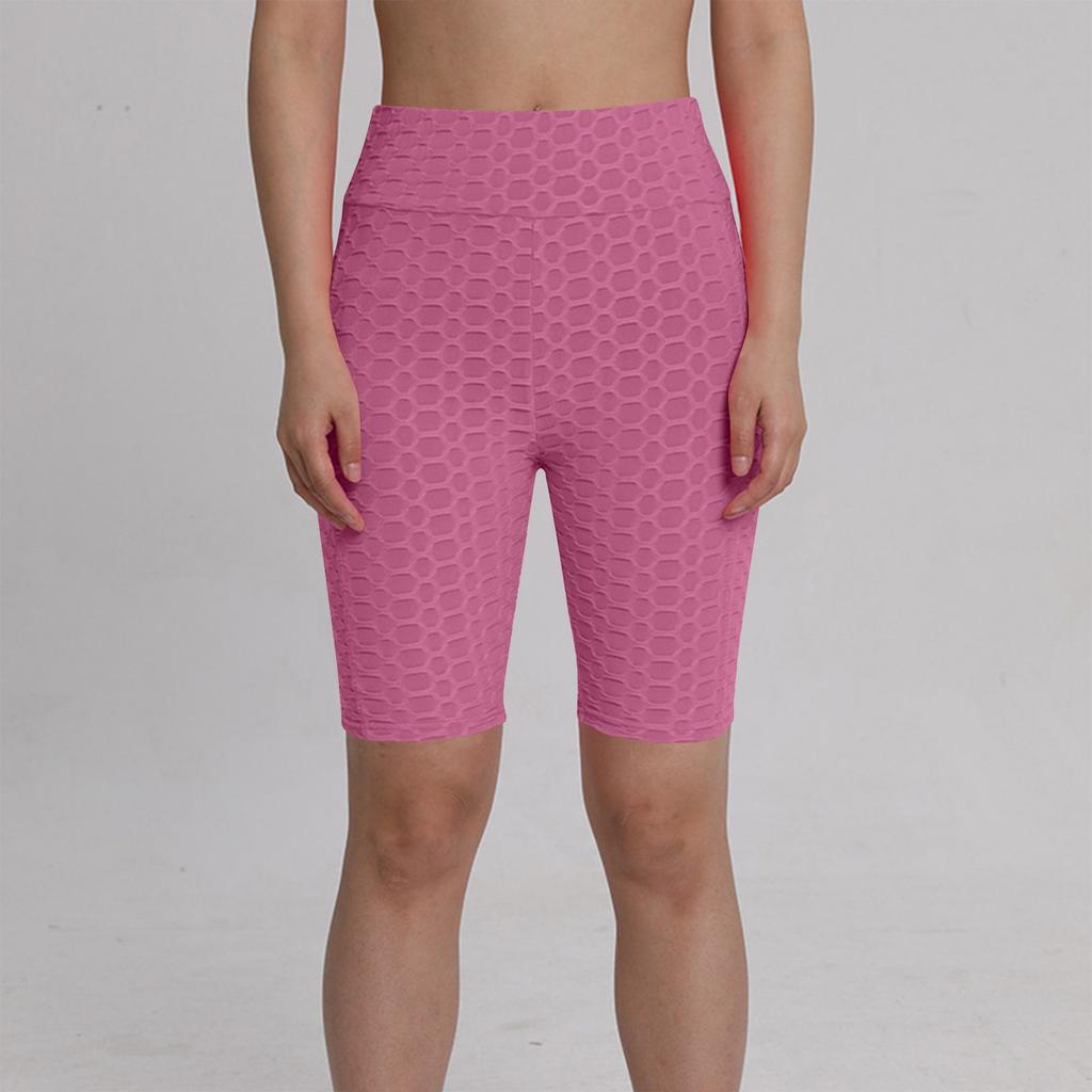 Sexy Caprihosen für Damen, Yoga, Fitness, Pfirsiche, Gesäß, Bubble-Sport-Leggings, keine Taschen