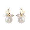 Large Retro 925 Pearl Earrings with Niche Ear Buckles for Women