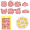 Cookie Cutter [Set of 8] Cookie Cutters, Festival Baking Tools Set, Biscuit Baking Supplies, Kitchen Supplies, Lunch Box Supplies, Chocolate Molds, Pr