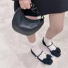 Sheepskin~ French bow leather shoes Mary Jane shoes women's beautiful versatile small heels thick heel single shoes ladyshoes