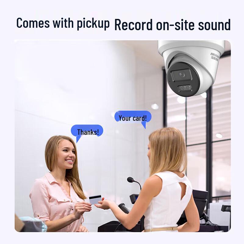 

HIKVISION 6MP Full-Color POE Dome Surveillance Camera
