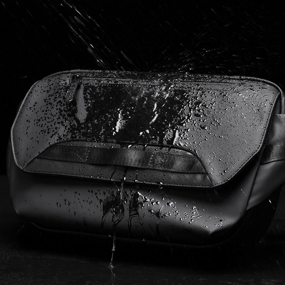 Shoulder Bag Men Multifunction Expandable Waterproof Travel Crossbody Sling Bag Pack Messenger Pack Chest Bag for Male