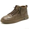 Herrenschuhe Frühling Herbst neue High-Top Casual Board Schuhe Trend vielseitig schwarz Sportlich lässig einfach bequeme Schuhe für Herren