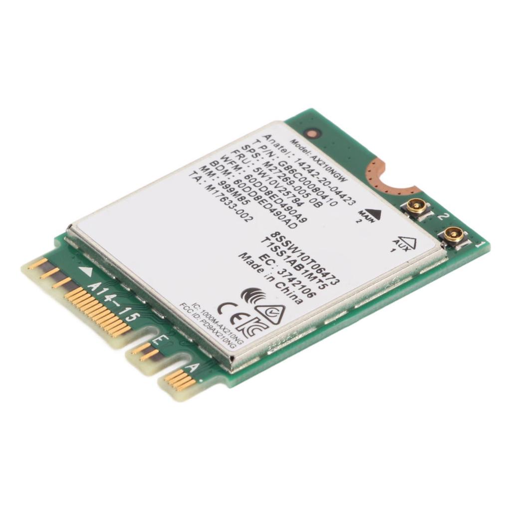 WiFi 6E Wireless Card 2.4G 5G 6G 5400Mbps NGFF M2 BT5.3 MU MIMO 160MHz 802.11ax Wireless Network Card for Laptop