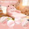 Folding Kids Sofa 2 In 1 Baby Seat Chair  Comfortable Foam Filled Children Reading Armchair Toddler Sleeping Couch for Bedroom