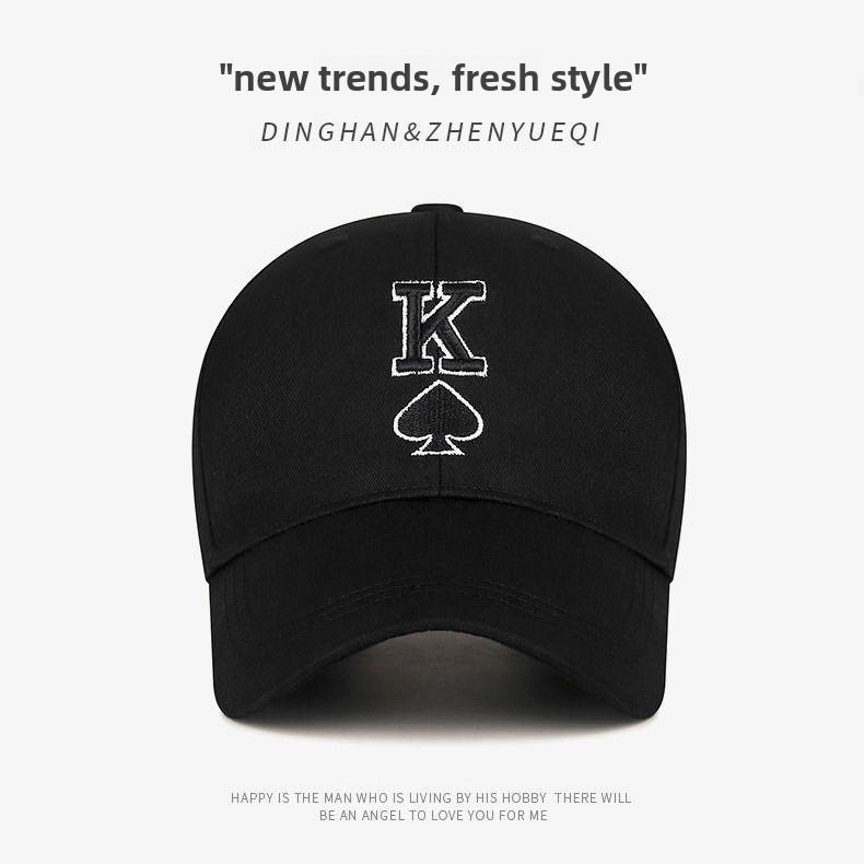 

Fashionable Letter Spade Pattern Embroidered Casual Sun Shading Baseball Cap For Casual Style