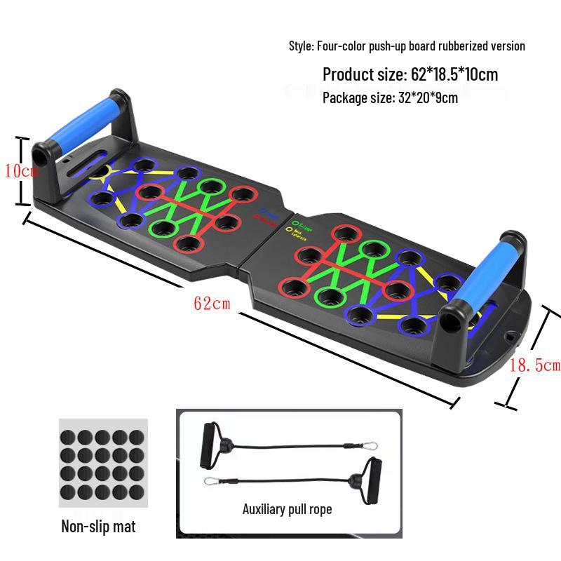 Multifunctional Chest & Muscle Training Board with Push-Up & Dips Stand