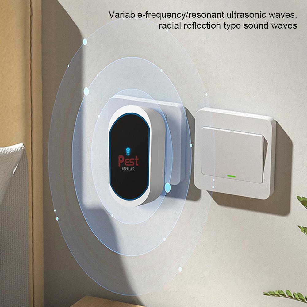 EU/UK/US Plug Ultrasonic Intelligent Frequency Conversion Insect Repellent House Indoor Mosquito Repellent for Baby