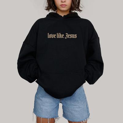 Love Like Jesus Hoodies Autumn Winter Christian Bible Men Women Hip Hop Pullover Comfortable Fleece Thick Warm Sweatshirts