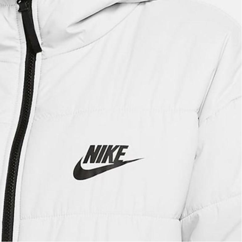 Nike Kapuzenjacke mit Logoprint Kurze Baumwolljacke Damenjacken Weiß CZ1467-100