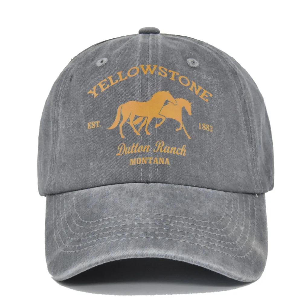 Baseball Cap Snapback Hat YELLOWSTONE Sun Hat Spring Autumn Sport Cap Baseball Fitted Cap Hats for Men Women