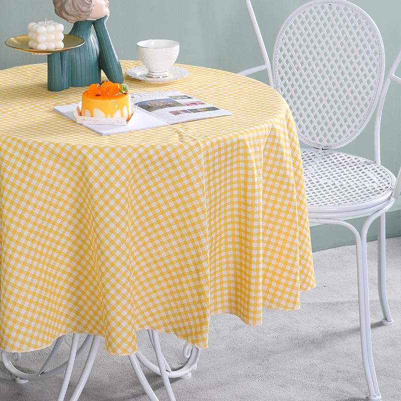 

Round Table Cloth Cotton Linen Plaid Table Cloth Small Fresh Round Table Cloth Coffee Table Table Cloth Coffee Table Cloth round 150