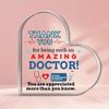 2D Flat Heart-Shaped Acrylic Doctor Appreciation Desktop Decoration, Home Decor Plaque Hanging Wall Art Decorative Garden Decoration for Room Door Sig