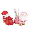 1Pc Multifunctional Santa Claus Apple Pen Holder Creative Lucky Bag Kids Piggy Bank Piggy Bank Tabletop Decorative Ornaments