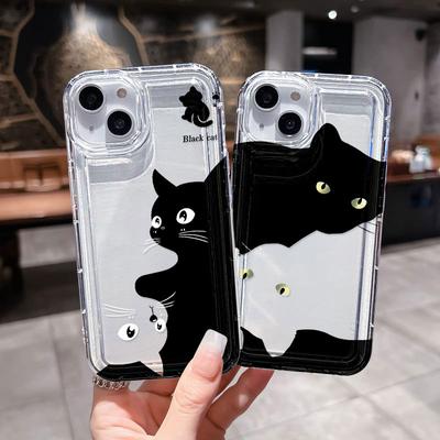Silicon Cat Case For Samsung A54 5G A53 A52 A34 A33 A32 A24 A23 A22 A14 A13 A12 A05 S23 Ultra S22 Plus S21 S20 FE Fundas Covers