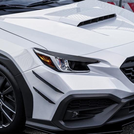 Headlight Eyebrow Trim Lamp Eyelid Decor For Subaru WRX STI VB -2025 2PCS