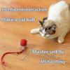 Cat Interactive Ball Toys Automatic Rolling Ball Faux Tail Rechargeable Smart Pet Electric Toy Dog Cat Training Imitate Mouse