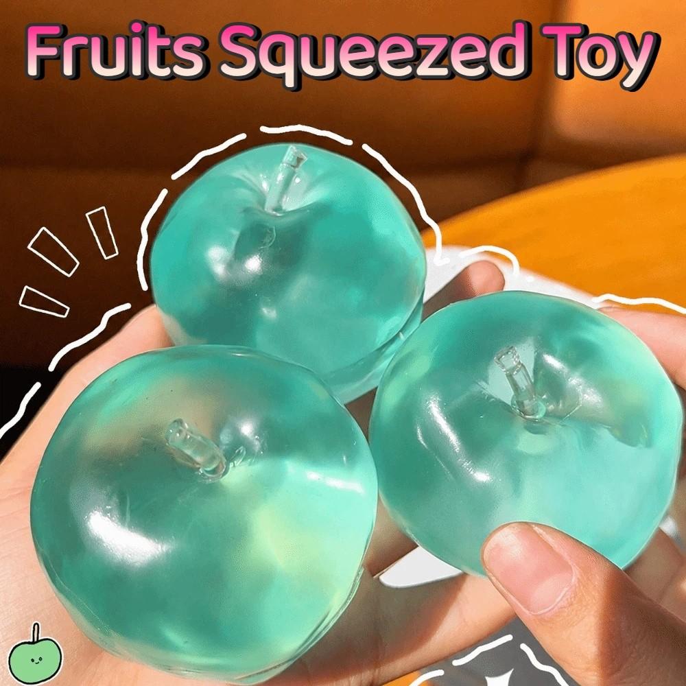 Super Soft Fruits Squeezed Toy Creative Fruits Pinch Sensory Stress Ball for Kids Adults